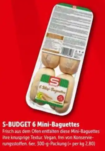 S-BUDGET 6 Mini-Baguettes