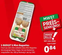 Interspar S budget 6 mini-baguettes Angebot