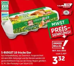 Interspar S-Budget 10 frische Eier Angebot