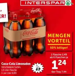 Interspar Coca-Cola Limonaden Angebot