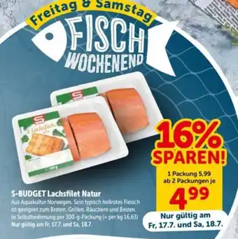 Interspar S-BUDGET Lachsfilet Natur Angebot