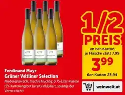 Interspar Ferdinand Mayr Grüner Veltliner Selection Angebot