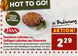 Interspar TANN Faschierte Laibchen oder Geflügel-Laibchen aus Österreich Angebot