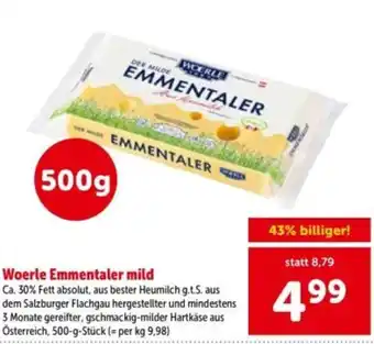 Interspar Woerle Emmentaler mild Angebot