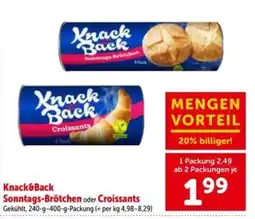 Interspar Knack&Back Sonntags-Brötchen oder Croissants Angebot
