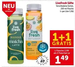 Interspar LiveFresh Säfte Angebot