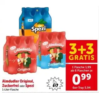 Interspar Almdudler Original, Zuckerfrei oder Spezi Angebot