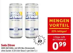 Interspar Soda Zitron Angebot