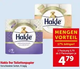 Interspar Hakle 9er Toilettenpapier Angebot