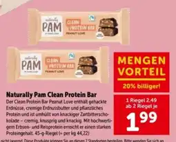 Interspar Naturally Pam Clean Protein Bar Angebot
