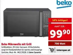 Interspar Beko Mikrowelle mit Grill Angebot