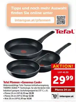 Interspar Tefal Pfannen »Generous Cook« Angebot