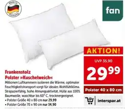 Interspar Frankenstolz Polster »Kuschelweich« Angebot