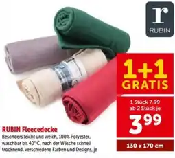 Interspar RUBIN Fleece Decke Angebot