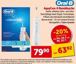 Interspar Oral-B AquaCare 4 Munddusche Angebot