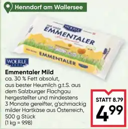 Maximarkt Woerle Emmentaler Mild Angebot