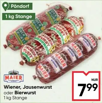 Maximarkt Maier Wiener, Jausenwurst oder Bierwurst Angebot
