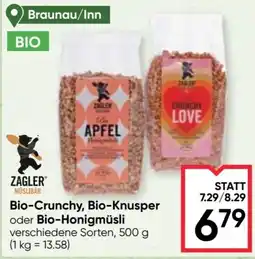 Maximarkt Zagler Bio-Crunchy, Bio-Knusper oder Bio-Honigmüsli Angebot