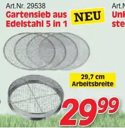 Zgonc Gartensieb aus edelstahl 5 in 1 Angebot