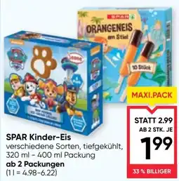 Maximarkt SPAR Kinder-Eis Angebot