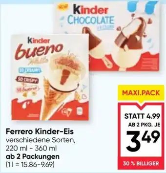 Maximarkt Ferrero Kinder-Eis Angebot