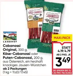 Maximarkt Cabanossi Original Angebot