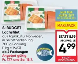 Maximarkt S-Budget Lachsfilet Angebot