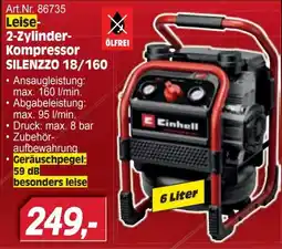 Zgonc Einhell 2-Zylinder-Kompressor SILENZZO 18/160 Angebot