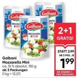 Maximarkt Galbani Mozzarella Mini Angebot