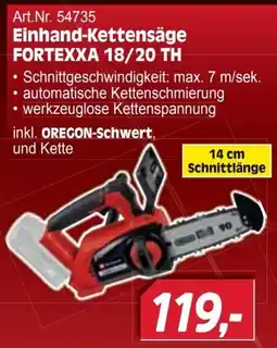 Zgonc Einhand-Kettensäge FORTEXXA 18/20 TH Angebot