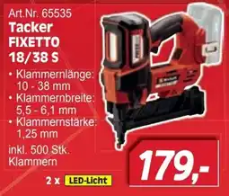 Zgonc Tacker FIXETTO 18/38 S Angebot