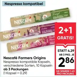 Maximarkt Nescafé Farmers Origins Angebot