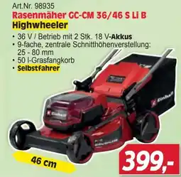 Zgonc Rasenmäher GC-CM 36/46 S Li B Highwheeler Angebot