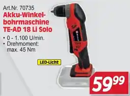 Zgonc Akku-Winkelbohrmaschine TE-AD 18 Li Solo Angebot