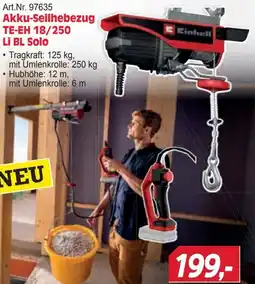 Zgonc Akku-Seilhebezug TE-EH 18/250 Li BL Solo Angebot