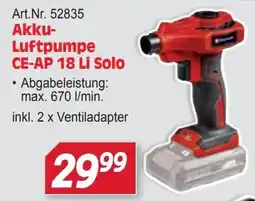 Zgonc Akku-LuftPumpe CE-AP 18 Li Solo Angebot
