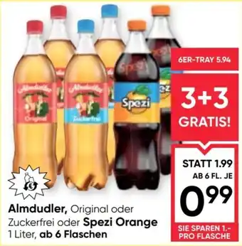 Maximarkt Almdudler, Original oder Zuckerfrei oder Spezi Orange Angebot