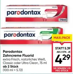 Maximarkt Parodontax Zahncreme Fluorid Angebot