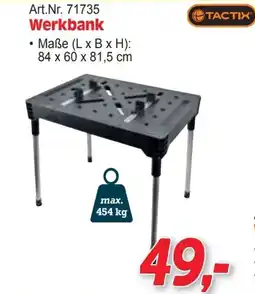 Zgonc Werkbank TACTIX Angebot