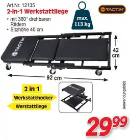 Zgonc 2-in-1 Werkstattliege TACTIX Angebot