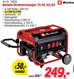 Zgonc Benzin-Stromerzeuger TC-PG 35/E5 Einhell Angebot