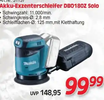 Zgonc Akku-Exzenterschleifer DBO180Z Solo Angebot