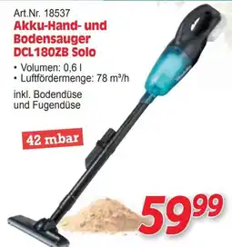Zgonc Akku-Hand- und Bodensauger DCL180ZB Solo Angebot