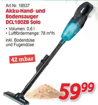 Zgonc Akku-Hand- und Bodensauger DCL180ZB Solo Angebot