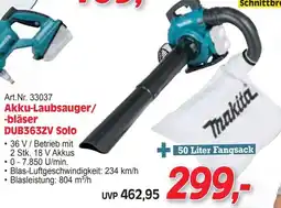 Zgonc Akku-Laubsauger/-bläser DUB363ZV Solo Angebot