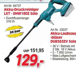 Zgonc Makita Akku-Druckreiniger LXT - DHW180Z Solo Angebot