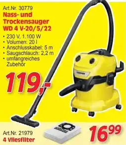Zgonc Kärcher Nass- und Trockensauger WD 4 V-20/5/22 Angebot