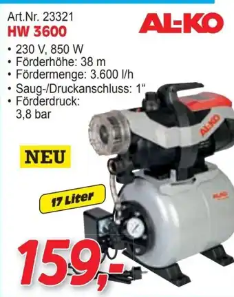 Zgonc AL-KO HW 3600 Angebot