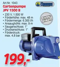 Zgonc Gartenpumpe JPV 1500 B Elpumps Angebot