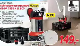 Zgonc Schmutzwasser-Pumpe Flutset GE-DP 7535 N LL ECO Angebot
